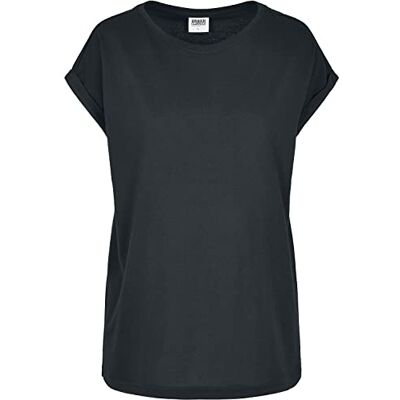 Urban Classics Ladies Organic Extended Shoulder Tee Frauen T-Shirt schwarz Urban Classics Ladies Organic Extended Shoulder Tee Frauen T-Shirt schwarz