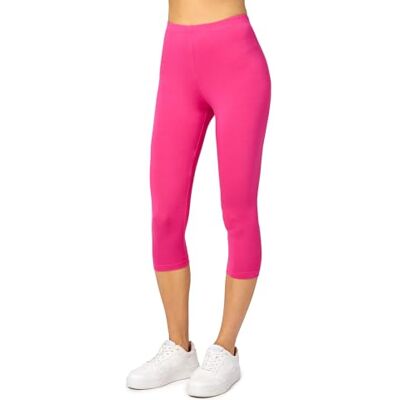 Merry Style Damen Leggings 3/4 Capri Leggings aus Viskose MS10-144 (Rosa, XS) Merry Style Damen Leggings 3/4 Capri Leggings aus Viskose MS10-144 (Rosa, XS)