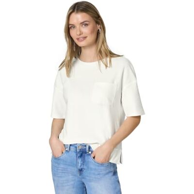 Street One Kurzarmshirt mit Strukturmix Street One Kurzarmshirt mit Strukturmix