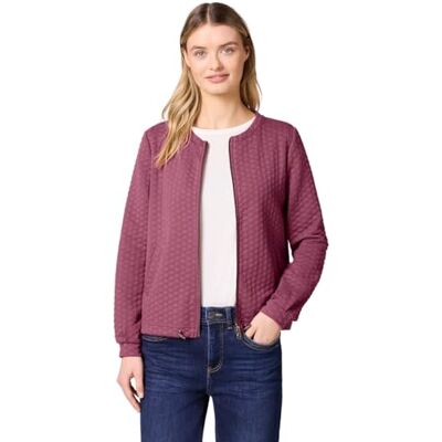 Street One Damen Zipper Jacke mit Struktur Street One Damen Zipper Jacke mit Struktur