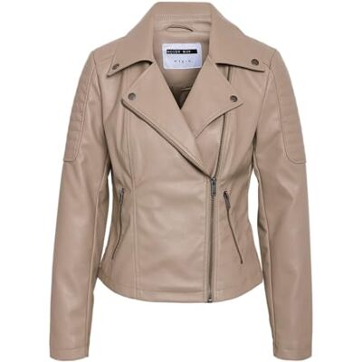 NOISY MAY Damen Nmrebel L/S Jacket Noos, Silver Mink, s NOISY MAY Damen Nmrebel L/S Jacket Noos, Silver Mink, s