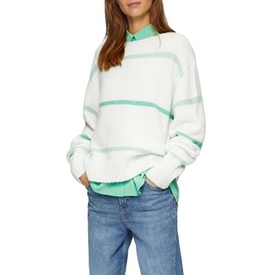 s.Oliver Gestreifter Strickpullover mit Rollkante s.Oliver Gestreifter Strickpullover mit Rollkante