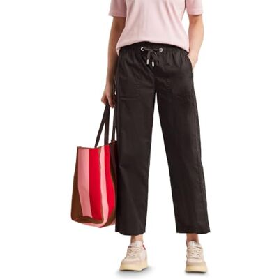 Street One Straight Leg Hose in Hose Papertouchware deep Earth 40 Street One Straight Leg Hose in Hose Papertouchware deep Earth 40