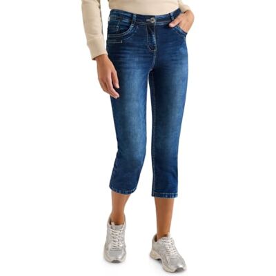 Cecil 3/4 Slim Leg Jeans im Casual Fit mid Blue Used wash 29 Cecil 3/4 Slim Leg Jeans im Casual Fit mid Blue Used wash 29