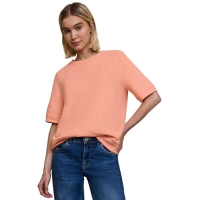 Street One Studio Basic T-Shirt mit Kurzarm und Rundhals Street One Studio Basic T-Shirt mit Kurzarm und Rundhals