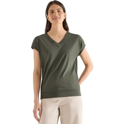 Cecil Kurzarm Shirt mit V-Neck in Unifarbe Cecil Kurzarm Shirt mit V-Neck in Unifarbe