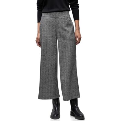 Street One Glitzernde Wide Leg Hose Black 42 Street One Glitzernde Wide Leg Hose Black 42