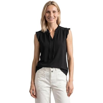 Street One Top mit Strukturmix und Crochet-Details Street One Top mit Strukturmix und Crochet-Details