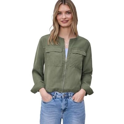 Street One Damen Jacke im Washed-Look mit Tunnelzug Street One Damen Jacke im Washed-Look mit Tunnelzug
