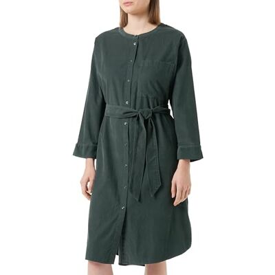 s.Oliver Damen Hemdblusenkleid aus Cord Green 46 s.Oliver Damen Hemdblusenkleid aus Cord Green 46