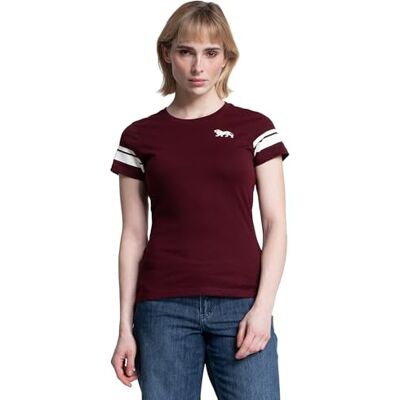 Lonsdale Frauen T-Shirt CORTON M, Oxblood/Ecru Lonsdale Frauen T-Shirt CORTON M, Oxblood/Ecru