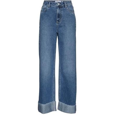 VERO MODA Female Weit geschnitten VMKATHY Hohe Taille Weit geschnitten Jeans VERO MODA Female Weit geschnitten VMKATHY Hohe Taille Weit geschnitten Jeans