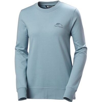 Hansen Damen W Nord Graphic Sweatshirt, Windiges Blau, S Hansen Damen W Nord Graphic Sweatshirt, Windiges Blau, S