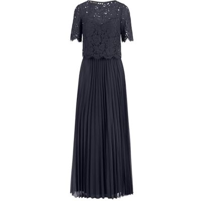 Apart Damen Langes Plissiertes Abendkleid, kurzärmelige Spitzenjacke, verstellbare Träger, Slim-Fit-Oberteil, Maxikleid für Hochzeitsgäste, formelle Party und Abschlussball Apart Damen Langes Plissiertes Abendkleid, kurzärmelige Spitzenjacke, verstellbare Träger, Slim-Fit-Oberteil, Maxikleid für Hochzeitsgäste, formelle Party und Abschlussball