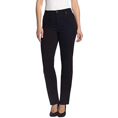 Gloria Vanderbilt Damen Amanda Classic High Rise Tapered Standard Jeans, Schwarz, 44 Gloria Vanderbilt Damen Amanda Classic High Rise Tapered Standard Jeans, Schwarz, 44