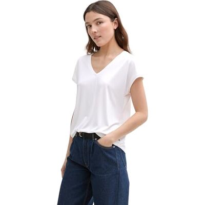 TOM TAILOR Denim Loose Fit T-Shirt mit V-Ausschnitt TOM TAILOR Denim Loose Fit T-Shirt mit V-Ausschnitt
