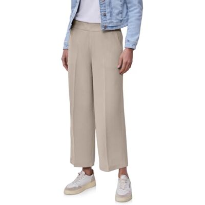Street One High Waist Wide Leg Hose im Casual Fit Cobble Stone 40 Street One High Waist Wide Leg Hose im Casual Fit Cobble Stone 40
