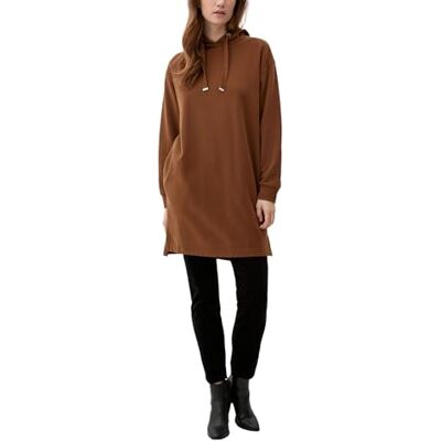 s.Oliver Damen 2122560 Sweatkleid mit Kapuze, Braun, 38 EU s.Oliver Damen 2122560 Sweatkleid mit Kapuze, Braun, 38 EU