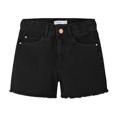 NAME IT Mädchen Nkfrose Hw Mom Dnm 8222-ya Noos Shorts, Black Denim, 152 EU NAME IT Mädchen Nkfrose Hw Mom Dnm 8222-ya Noos Shorts, Black Denim, 152 EU