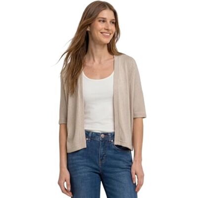 Street One Kurzarm Jacke im Strick-Look mit Glitzer Street One Kurzarm Jacke im Strick-Look mit Glitzer