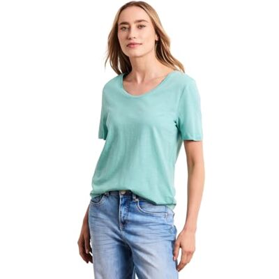 Street One Damen Basic T-Shirt mit V-Neck Street One Damen Basic T-Shirt mit V-Neck