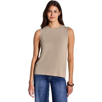 Street One Damen Jerseytop mit Nieten Street One Damen Jerseytop mit Nieten