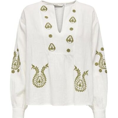 ONLY Onlmoon L/S Emb Top WVN Noos ONLY Onlmoon L/S Emb Top WVN Noos