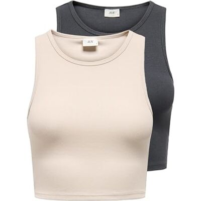 JDY sofia S/L Crop Tank Top 2-Pack JRS JDY sofia S/L Crop Tank Top 2-Pack JRS