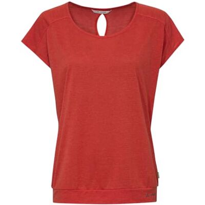 VAUDE Skomer T-Shirt III – Sportshirt Damen Kurzarm aus 75% recyceltem Polyester & 25% Lyocell, Sport Shirts für Damen mit überschnittener Schulter Lava, 34 VAUDE Skomer T-Shirt III – Sportshirt Damen Kurzarm aus 75% recyceltem Polyester & 25% Lyocell, Sport Shirts für Damen mit überschnittener Schulter Lava, 34
