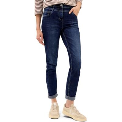 Cecil Slim Fit Jeans mid Blue Used wash 27 Cecil Slim Fit Jeans mid Blue Used wash 27