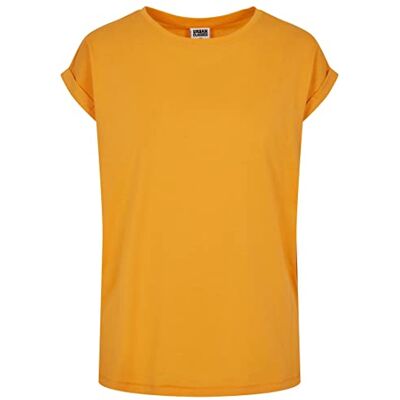Urban Classics Damen T-Shirt Ladies Extended Shoulder Tee, T-Shirt mit überschnittenen Schultern, aus Baumwolle, erhältlich in vielen Farben, Magicmango, XS Urban Classics Damen T-Shirt Ladies Extended Shoulder Tee, T-Shirt mit überschnittenen Schultern, aus Baumwolle, erhältlich in vielen Farben, Magicmango, XS
