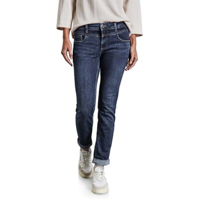 Street One Damen A378402 Jeans im Casual Fit, Authentic Indigo Wash, 28W / 30L Street One Damen A378402 Jeans im Casual Fit, Authentic Indigo Wash, 28W / 30L