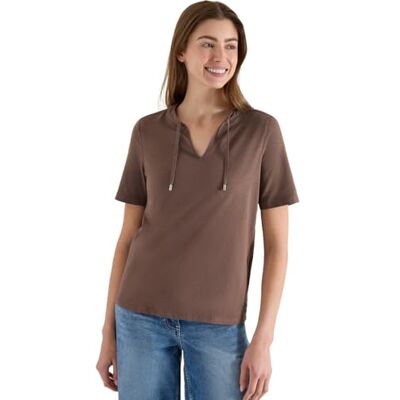Cecil Damen Kurzarm Shirt mit Split Neck Cecil Damen Kurzarm Shirt mit Split Neck