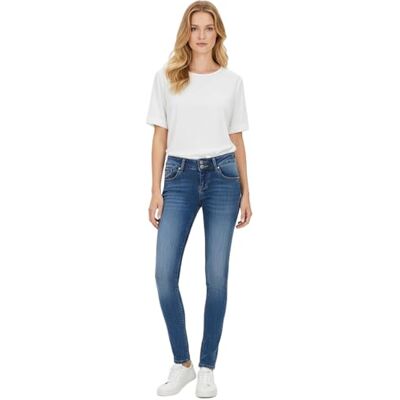 LTB Jeans Damen Skinny Jeans Julita X High Waist SkinnyJeans mit Knopf & Reißverschluss und Stretch Julita X ANGELLIS WASH Jeanshose blau 30W / L32 LTB Jeans Damen Skinny Jeans Julita X High Waist SkinnyJeans mit Knopf & Reißverschluss und Stretch Julita X ANGELLIS WASH Jeanshose blau 30W / L32