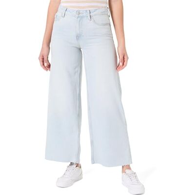 Tommy Hilfiger Damen Jeans Hose Wide Leg Sky Mid Rise, Weiß (Sky), 30W/29L Tommy Hilfiger Damen Jeans Hose Wide Leg Sky Mid Rise, Weiß (Sky), 30W/29L