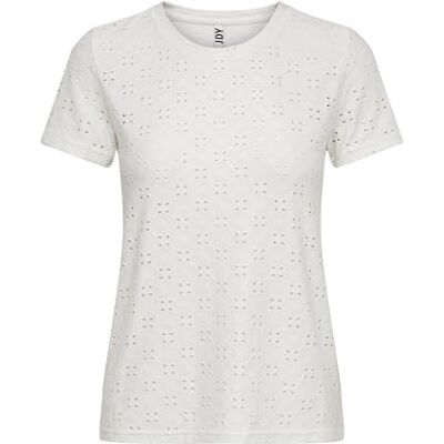 JDY Jacqueline de Yong NOS Damen CATHINKA S/S Tag TOP JRS NOOS T-Shirt, Cloud Dancer, M JDY Jacqueline de Yong NOS Damen CATHINKA S/S Tag TOP JRS NOOS T-Shirt, Cloud Dancer, M