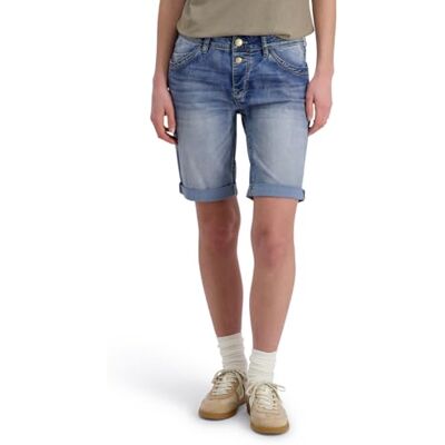 Timezone Damen Jeans Short Slim NALITZ Mid Waist Slim Fit Weiss Blau W24-W33, Größe:W 27, Farbe:T1 50036.3014-31-03547 Fresh Indigo Wash Timezone Damen Jeans Short Slim NALITZ Mid Waist Slim Fit Weiss Blau W24-W33, Größe:W 27, Farbe:T1 50036.3014-31-03547 Fresh Indigo Wash