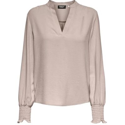 ONLY Onlmette V-Neck Ls Smock Top Noos WVN ONLY Onlmette V-Neck Ls Smock Top Noos WVN