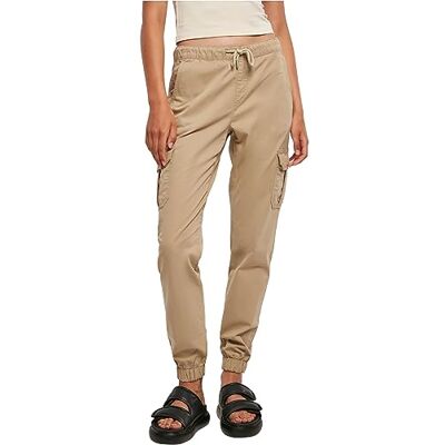 Urban Classics Damen High Waist Cargo Jogging Pants – Jogginghose im Regular Fit mit hohem Bund, Cargotaschen mit Knopfverschluss, Baumwolle mit Stretch für Streetwear und Freizeit,Unionbeige,M Urban Classics Damen High Waist Cargo Jogging Pants – Jogginghose im Regular Fit mit hohem Bund, Cargotaschen mit Knopfverschluss, Baumwolle mit Stretch für Streetwear und Freizeit,Unionbeige,M
