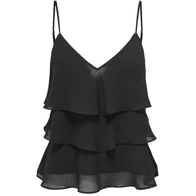 ONLY Onllinn Life Flounce Singlet WVN Noos ONLY Onllinn Life Flounce Singlet WVN Noos
