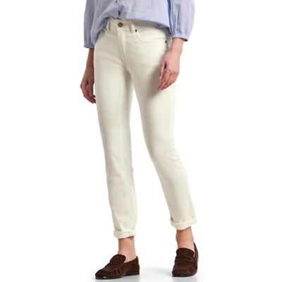 Street One Mid Waist Slim Leg Jeans im Casual Fit Optic White Washed 28 Street One Mid Waist Slim Leg Jeans im Casual Fit Optic White Washed 28