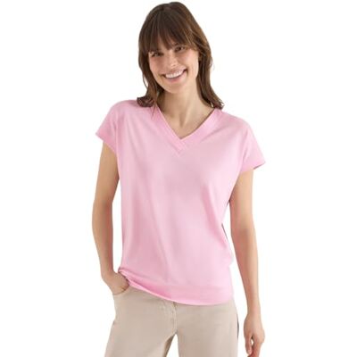Cecil Kurzarm Shirt mit V-Neck in Unifarbe Cecil Kurzarm Shirt mit V-Neck in Unifarbe