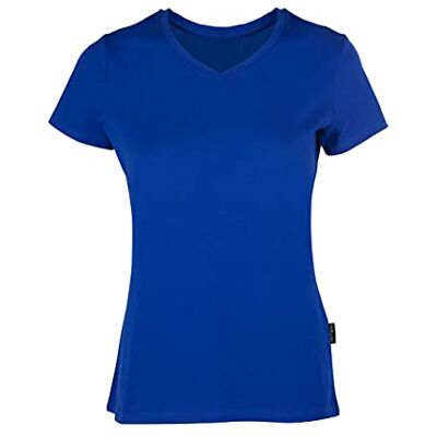 HRM Damen F Luxury V-Neck Tee, royal blau, S HRM Damen F Luxury V-Neck Tee, royal blau, S