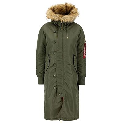 Alpha Damen Long Fishtail Wmn Winterjacke Alpha Damen Long Fishtail Wmn Winterjacke