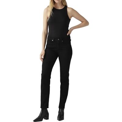 Levi's Damen Jeanshose Classic Mid Rise, Straight Fit, Schwarz (Soft Black), W26/L28 Levi's Damen Jeanshose Classic Mid Rise, Straight Fit, Schwarz (Soft Black), W26/L28
