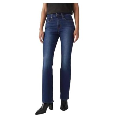 Levi's 725 High Rise Bootcut Jeans Damen, Dark Indigo Worn In (0196), 25W / 28L Levi's 725 High Rise Bootcut Jeans Damen, Dark Indigo Worn In (0196), 25W / 28L