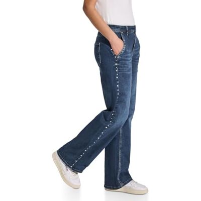 Street One Wide Leg Jeans mit Nieten Street One Wide Leg Jeans mit Nieten