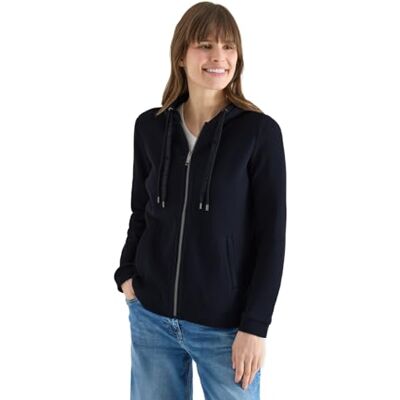 Cecil Langarm Jacke mit Kapuze und Taschen universal Blue S Cecil Langarm Jacke mit Kapuze und Taschen universal Blue S