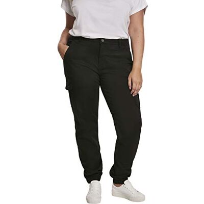 Urban Classics Ladies High Waist Cargo Pants Frauen Cargohose schwarz Basics, Festival, Streetwear Urban Classics Ladies High Waist Cargo Pants Frauen Cargohose schwarz Basics, Festival, Streetwear