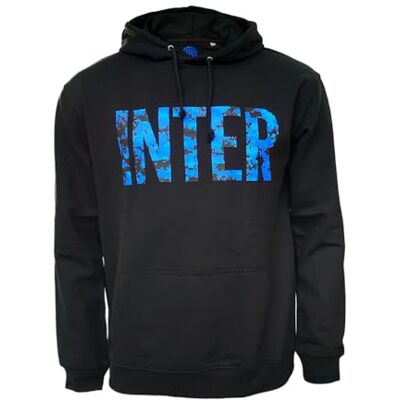 Inter ZeroPlayer Unisex Hoodie Pixel Camo Schwarz Kapuzenpullover, blau, M Inter ZeroPlayer Unisex Hoodie Pixel Camo Schwarz Kapuzenpullover, blau, M